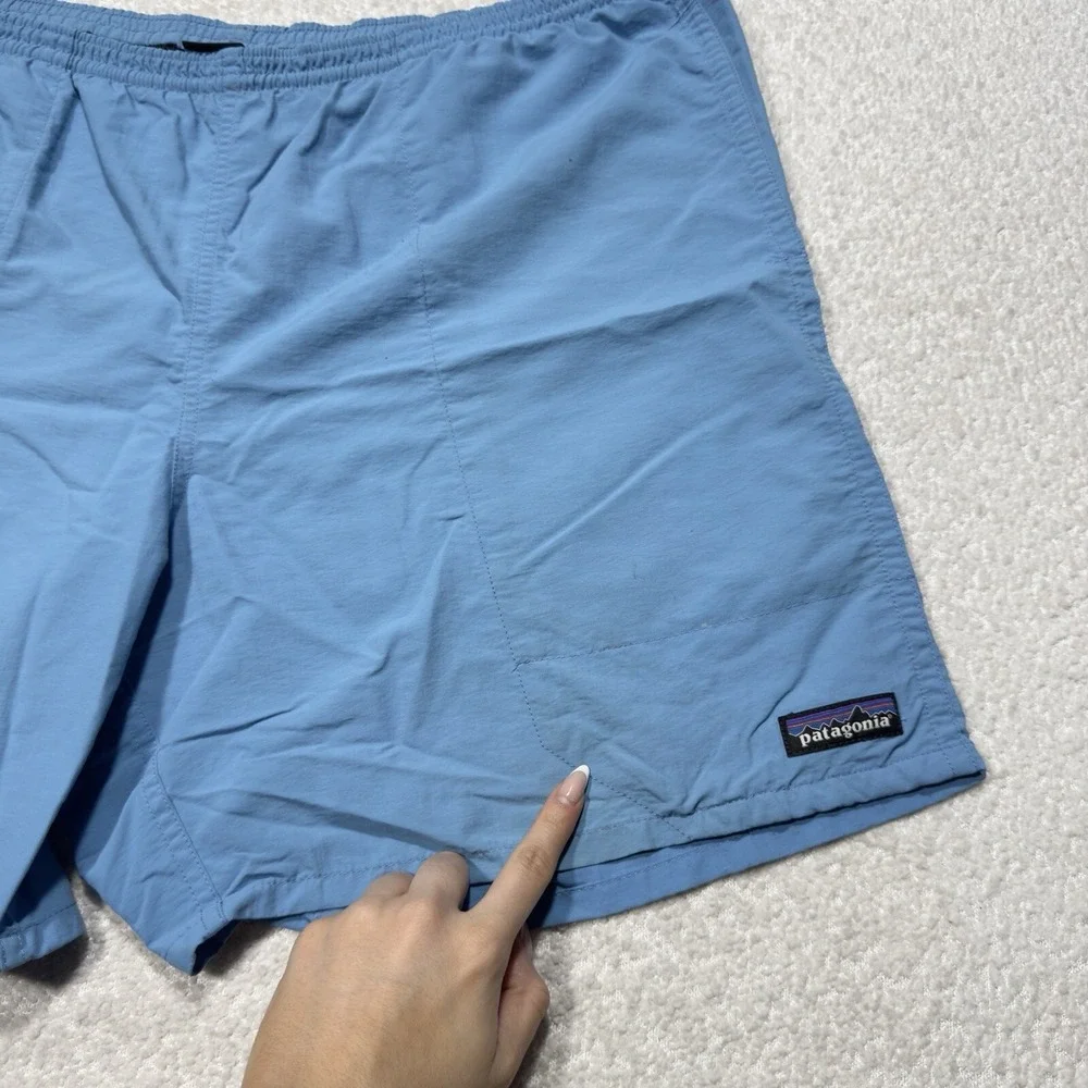 Patagonia Men's Swim Shorts Blue Nylon Beach Drawstring Sz XXL WAIST BLOWN  6